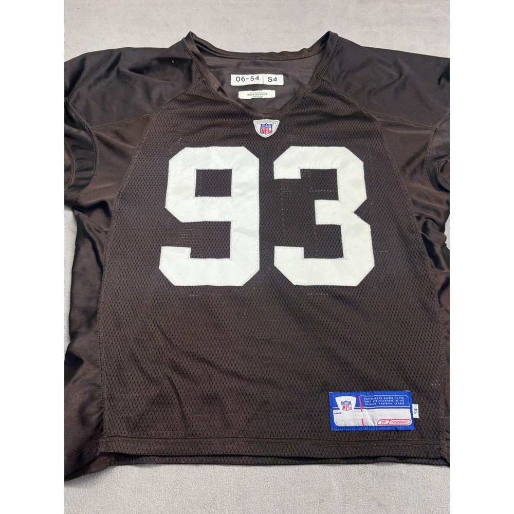 Reebok Cleveland Browns NFL Team Issued Practice Jersey Leonard 93 Size 54 2006